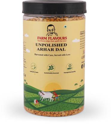 farmflavours Organic Toor/Arhar Dal (Split)