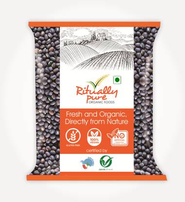 Ritually Pure Organic Black Urad Dal (Split) (Black Urad Whole)