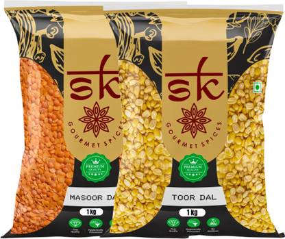 SK GOURMET SPICES Organic Yellow Combo (Split) (Dals & Pulses, Groceries)