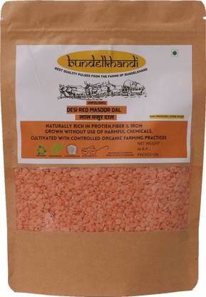 BUNDELKHANDI Organic Red Masoor Dal (Whole)