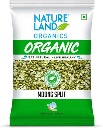 Natureland Organics Green Moong Dal (Split/Chilka)