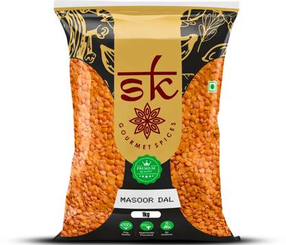 SK GOURMET SPICES Organic Masoor Dal (Whole)