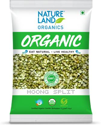 Natureland Organics Green Moong Dal (Split/Chilka)