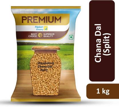Premium Unpolished Chana Dal (Split) by Flipkart Grocery