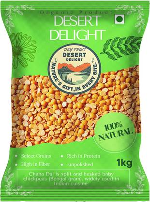 DESERT DELIGHT Organic Yellow Chana Dal (Split)