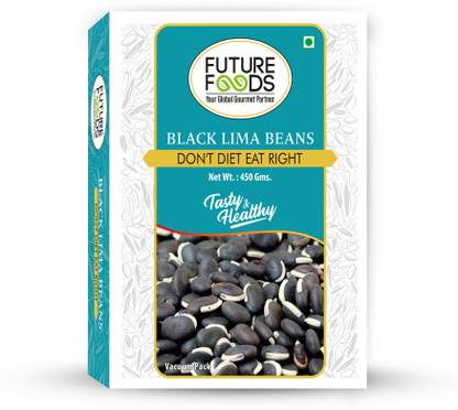 Future Foods Black Lima Beans (Whole) (Premium Mild Flavour & Creamy Texture Nutrients Rich)