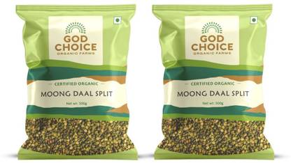 God Choice Organic Farms Green Moong Dal (Split)