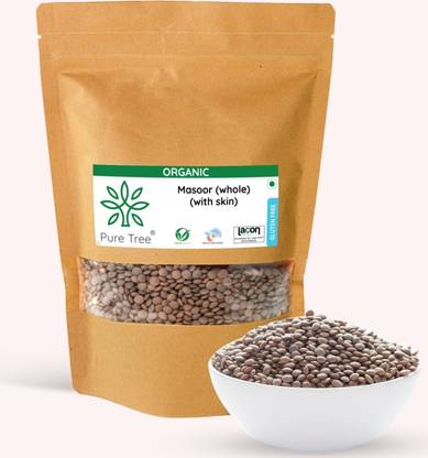 Pure Tree Organic Black Masoor Dal (Whole) (Masoor whole black)