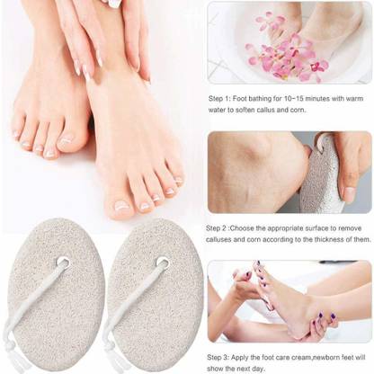 MSDOLLAR Combo of Pumice Stone for foot dead skin removal Pack of 2 (Multicolor)