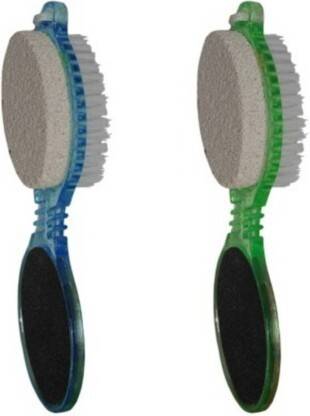JKB TRADERS 4in1 Pedicure Paddle Brush with Pumice Stone