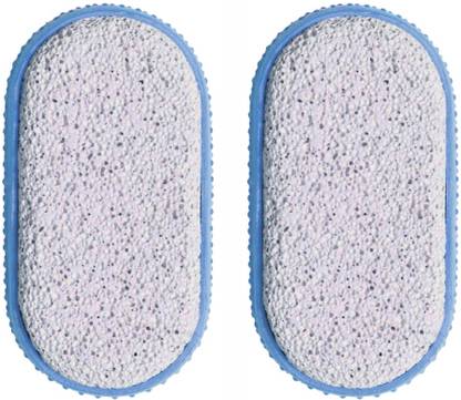 GUBB Exfoliating Pumice Stone with Rubber Grip | Callus Remover | Foot Scrubber | Dead Skin Remover for Feet | Pack of 2