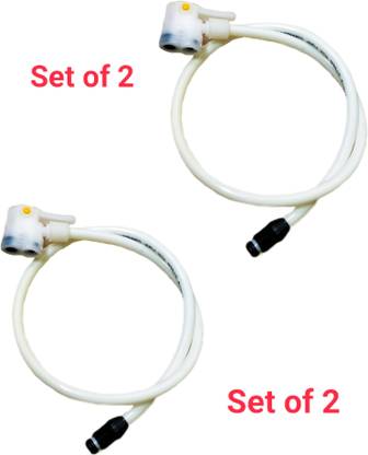 MADHAV Multifunctional Pump Pipe with Nozzle,Set of2,Strong Rubber Material,airpumppipe Bicycle Pump
