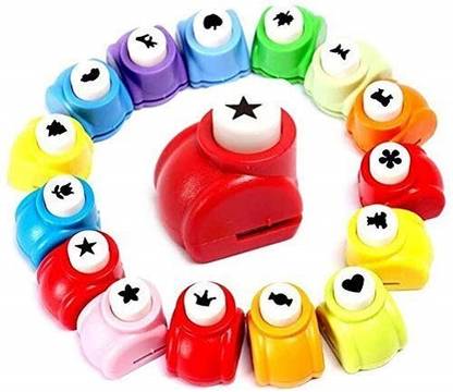 Eclet Craft Punching Machine Set of 8 with Different Design and Multicolor (small) Punches & Punching Machines