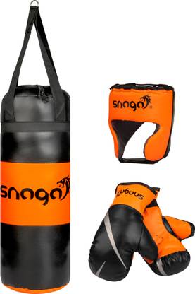 SNAGA Kids Boxing kit With Boxing Gloves & head Guard Hanging Bag