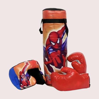 TBP Spider-Man Super Toy Boxing Kit- Unleash your Coordination Skills Hanging Bag