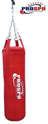 PROSPO Synthetic Leather Heavy Bag with Chain and Hand-Wap108 inch(36 Inch Unfilled) Hanging Bag