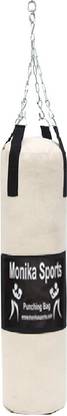 Monika Sports 2.5 Feet Unfilled Heavy Canvas /Punching Bag With Hanging Chain Standing Bag
