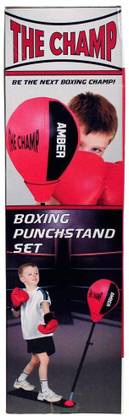 Baybees Big Punching Bag Boxing Bag Sets with Height Adjustable Stand Standing Bag