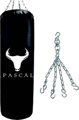 APTITUDE 2Ft Unfilled Heavy Black Boxing Bag with Steel Chain Hanging Bag Hanging Bag