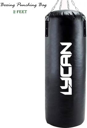 LYCAN UNFILLED Premium SRF Punching Bag With Chain Back (2 Feet, 24 inch) Hanging Bag