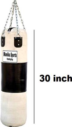 Monika Sports Boxing Punching Bag / 2.5 Feet Heavy Unfilled Punching Bag With Hanging Chain Hanging Bag