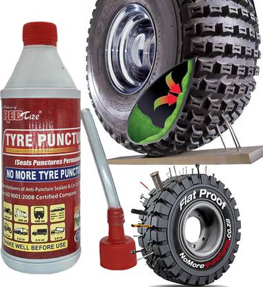 Redtize hfg Tyre Sealer Anti Puncture Tyre Sealant for All Two Wheeler's Tube Tubeless Tyre Puncture Repair Kit