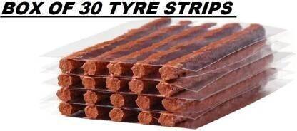SK ENTERRPRICES Tire Repair Strings Rubber Strip 30PCS Tire Repair Plugs Self Vulcanizing Tire Repair Kit Bacon Strips for Car Tubeless Tyre Puncture Repair Kit
