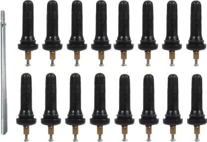 PRIDE Sensor Valve Stem for Car Single Hole Nut 16Pcs (TPMS) & Valve Stem Puller 1Pcs Tubed Tyre Puncture Repair Kit