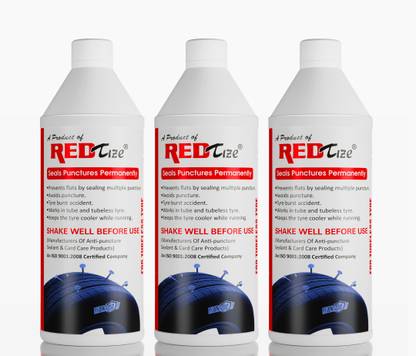 Redtize Advance Pro Plus Tubeless Tire Sealant | Anti Puncture Liquid for Bike & Car Tubeless Tyre Puncture Repair Kit
