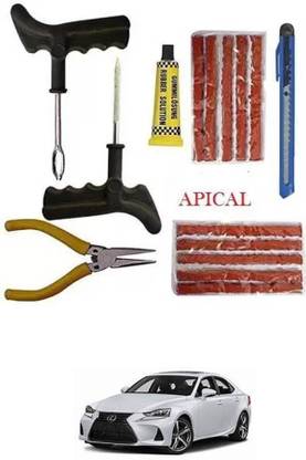 APICAL Car Tubeless Tyre Puncture Repair Kit For Universal For Car Lexus Tubeless Tyre Puncture Repair Kit