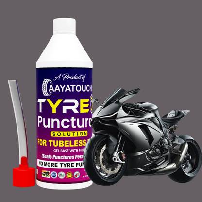 Aayatouch Tubeless Tyre Sealant_E001_Anti Puncture Liquid Tubeless Tyre Puncture Repair Kit