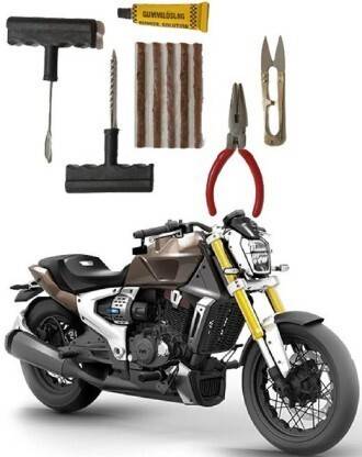 AutoGnix Tire Puncture Repair Tool Ket For TVS Zeppelin Tubeless Tyre Puncture Repair Kit