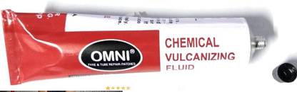 PRIDE Omni Chemical Vulcanizing Fluid (CVF 75 ml) Adhesive/Solution Tube Tubeless Tyre Puncture Repair Kit