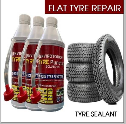 Envirotouch Tire Sealant-029 (Pack of 3) Tubeless Tyre Puncture Repair Kit