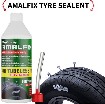 amalfix EFERR Tubeless Tire Sealant (500 ml) Tubeless Tyre Puncture Repair Kit