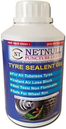 NETNULL PUNCTURE LIQUID Tire Sealant of Anti Puncture Auto Repair Liquid for Bike & Car Tyre(500ML) Tubeless Tyre Puncture Repair Kit