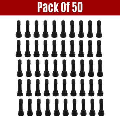 RATNAM GOLD TUBELESS TYRE VALVE CAR TR-414 (BOX QTY. 50 PCS), BLACK, RUBBER Tubeless Tyre Puncture Repair Kit