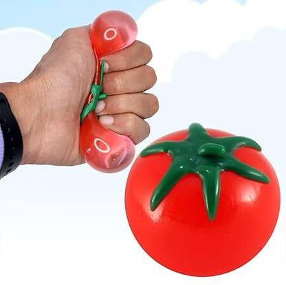 Majik Squishy Tomato Toy Anti Stress Squeeze Splat Toys for kids (2Pcs) Red Putty Toy