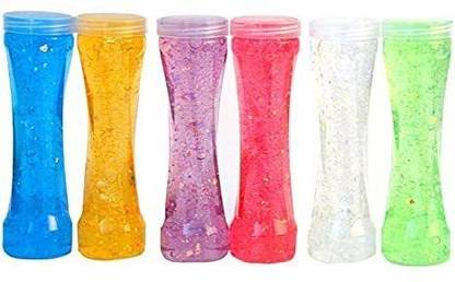 Crystal zone 6 long cloud slime(Hard) Multicolor Putty Toy