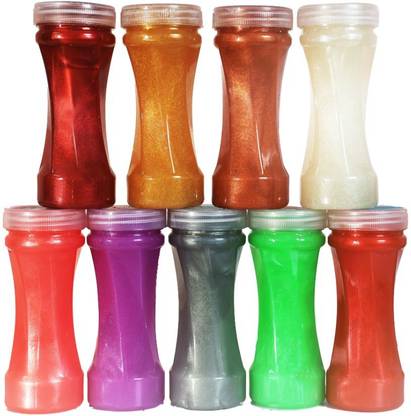 Atipriya 9 metallic slime (Liquid) Multicolor Putty Toy