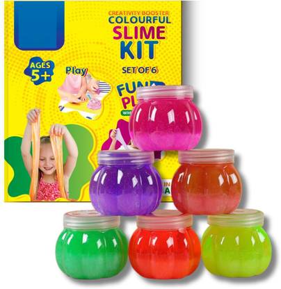 BeautyBazaar Fruit-Scented Multicolor DIY Magic Toy Slime Clay Gel Multicolor Putty Toy