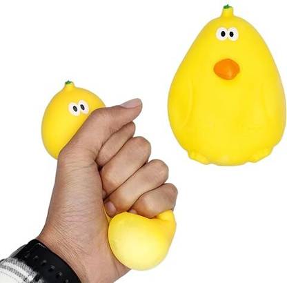 Prime Slow Rising Squishy Squeeze Cute Mini Pear Toy Stress Reliever (Pack of 1) Yellow Putty Toy