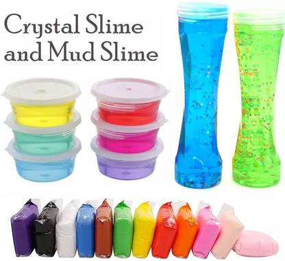 HighBoy LOW PRICE Crystal Bottle Slime Non Toxic DIY Jelly Clay Combo Mud Surprise Gift Multicolor Putty Toy