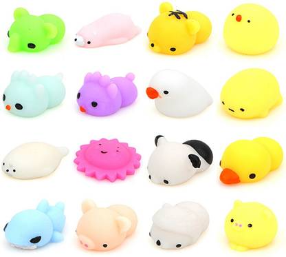 AncientKart Slimy Squishy Soft Sticky toy Set of 16 Multicolor Putty Toy