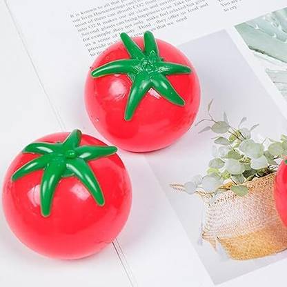 Kavin Stress Relief Toy Fun And Anxiety Reduce Tomato Shape Stress toys (Set of 2) Red Putty Toy