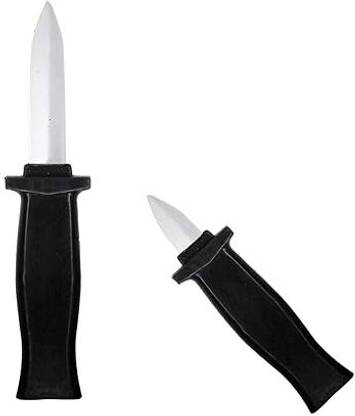 FULLY Trick Knife Toys for Digger Practical Jokes (Set of 2 Pcs) Black Putty Toy