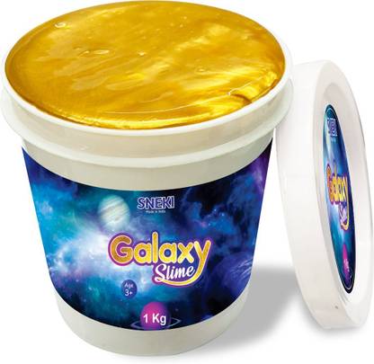 sneki Galaxy Scented DIY Magic Slime Clay Jelly Set kit Toys for Boys Girls Kids Gold Putty Toy