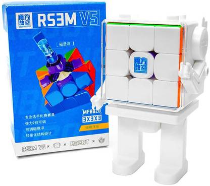 Cuberkart MoYu RS3M V5 3x3 Magnetic (MagLev + Robot Display Box) Stickerless Speed Cube