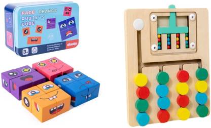 rainbow toys Face Change Emoji Cube for children Educational toy