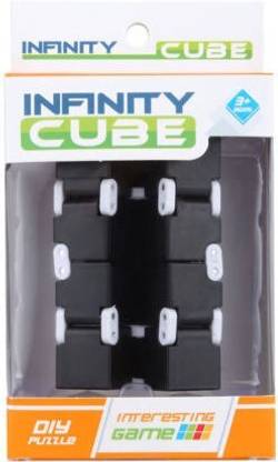 Generic Fidget Cube In Style With Infi Cube Pressure Reduction Toy Black